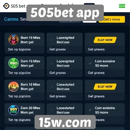 Comparativo de bônus disponíveis no 505bet app